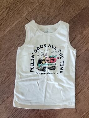 Garanimals Cream Tank Top with Colorful Fruit Graphic